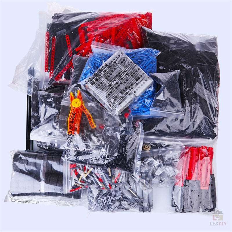 Liebherr LTM1750 Kran V3.0 mit 12 Motoren Klemmbausteine - LesDiy - Klemmbausteine