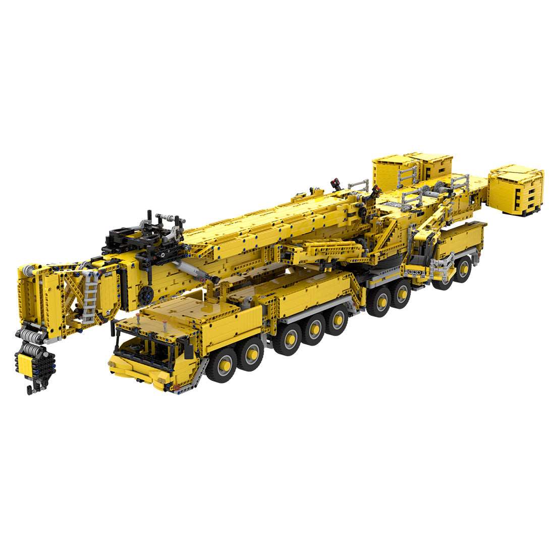 LTM11200 v2.0 Ingenieurkran mit 14 Motoren Klemmbausteine - LesDiy - Klemmbausteine