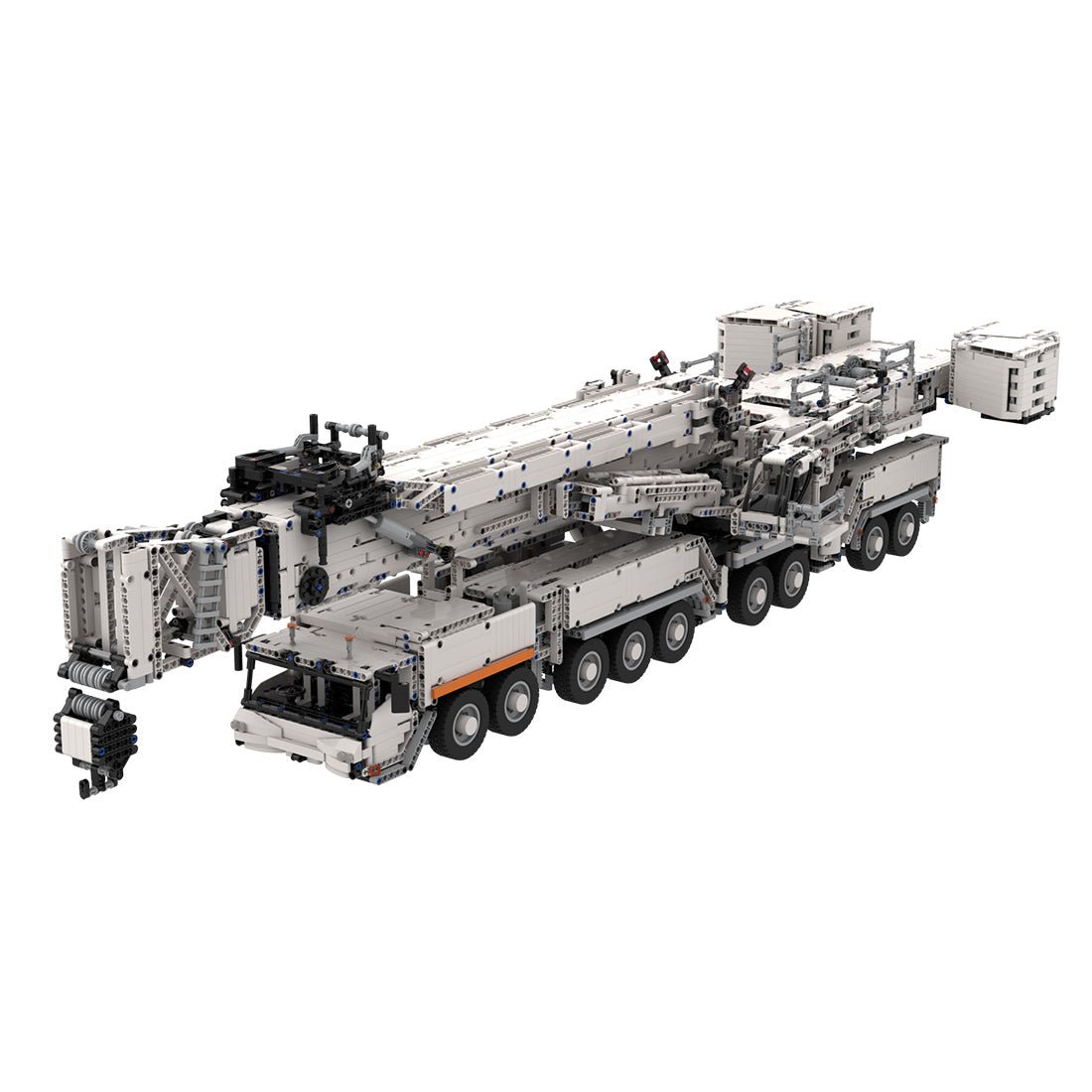 LTM11200 v2.0 Ultragroßer technischer Kran mit 14 Motoren Klemmbausteine - LesDiy - Klemmbausteine