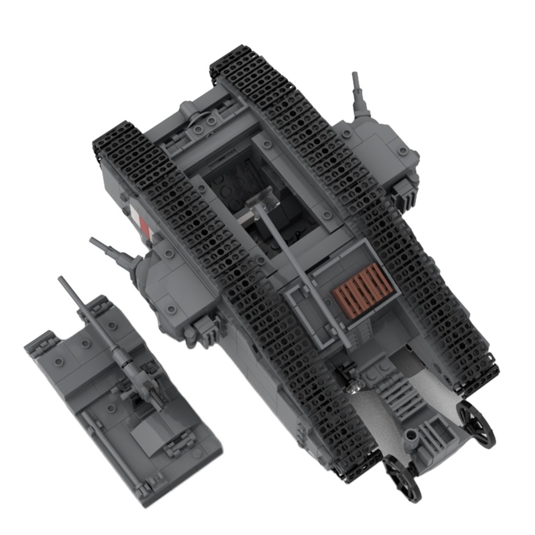 Mark - II - Militärpanzer Klemmbausteine - LesDiy - Klemmbausteine