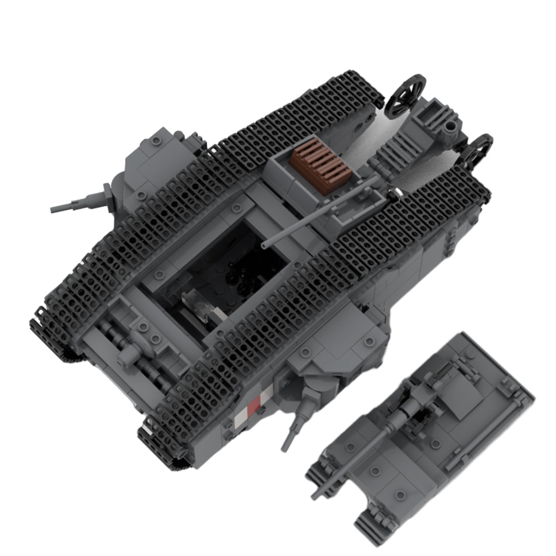 Mark - II - Militärpanzer Klemmbausteine - LesDiy - Klemmbausteine