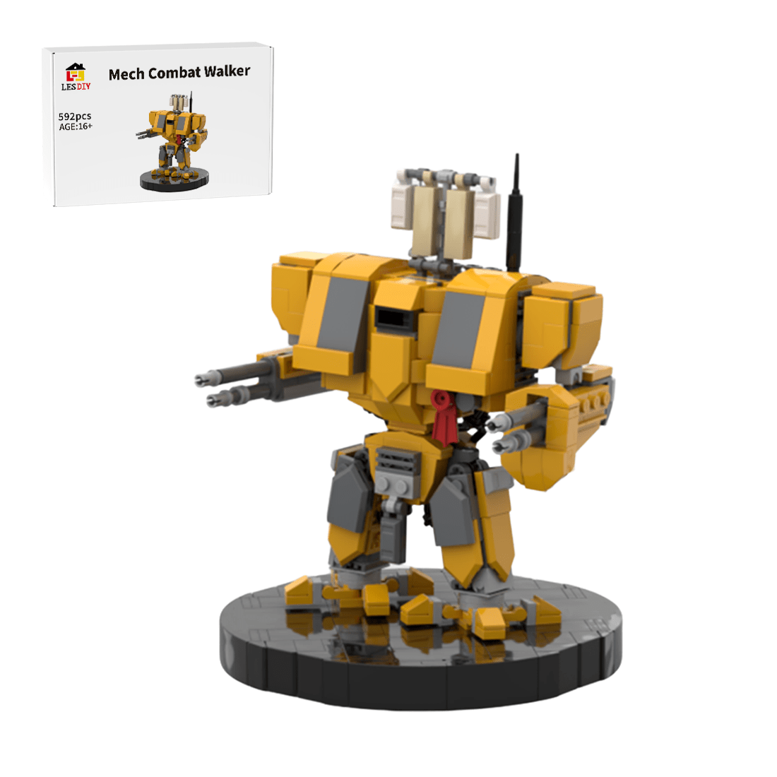 Mech Combat Walker Klemmbausteine - LesDiy - Klemmbausteine