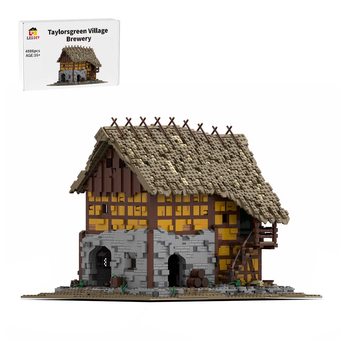 Medieval MOC Taylorsgreen Village Brewery Klemmbausteine - LesDiy - Klemmbausteine