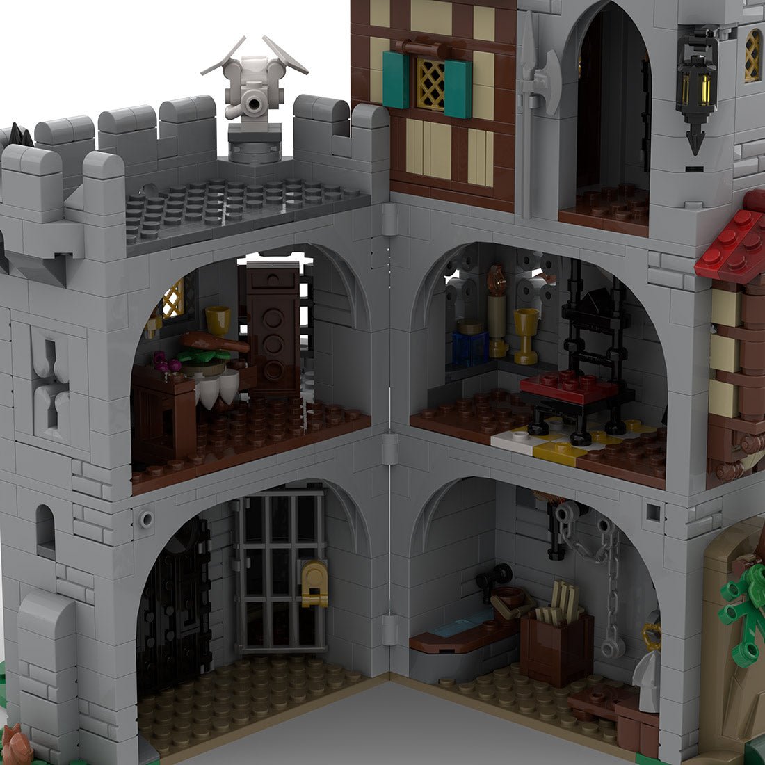 Medieval Modular Castle Tower Klemmbausteine - LesDiy - Klemmbausteine