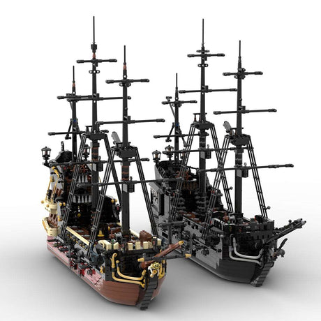 Medieval Pirate Ghost Ship Building Blocks MOC - LesDiy - Klemmbausteine