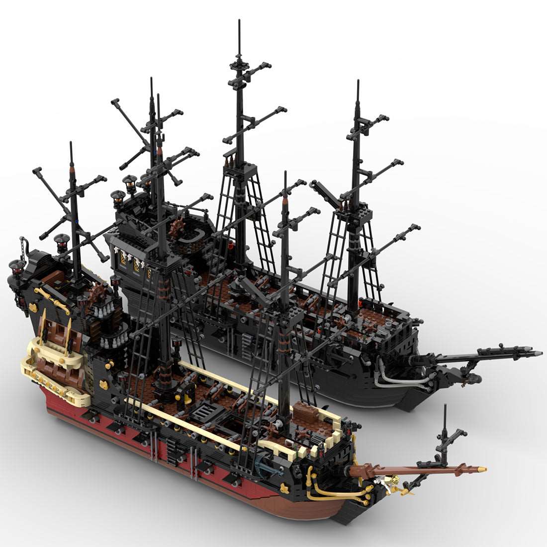 Medieval Pirate Ghost Ship Building Blocks MOC - LesDiy - Klemmbausteine