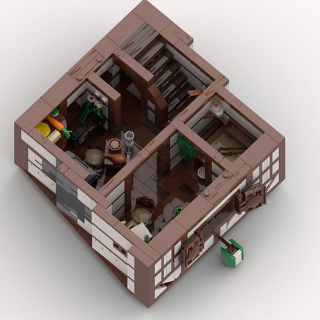 Medieval Taylorsgreen Village Tailoring Shop Klemmbausteine - LesDiyproduct_type##