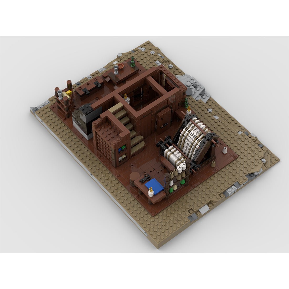 Medieval Taylorsgreen Village Weaving House Klemmbausteine - LesDiy - Klemmbausteine