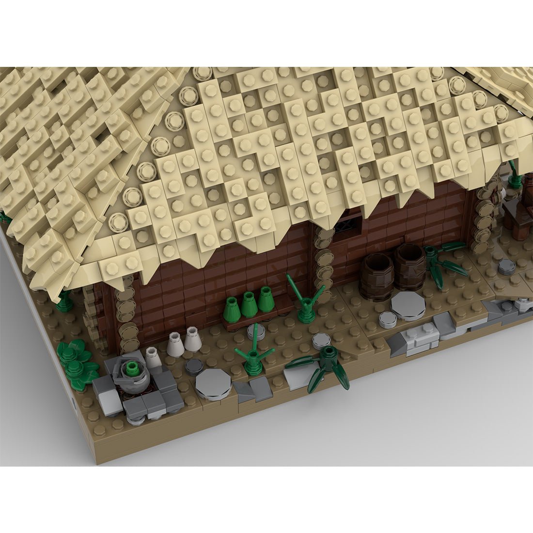 Medieval Taylorsgreen Village Weaving House Klemmbausteine - LesDiy - Klemmbausteine