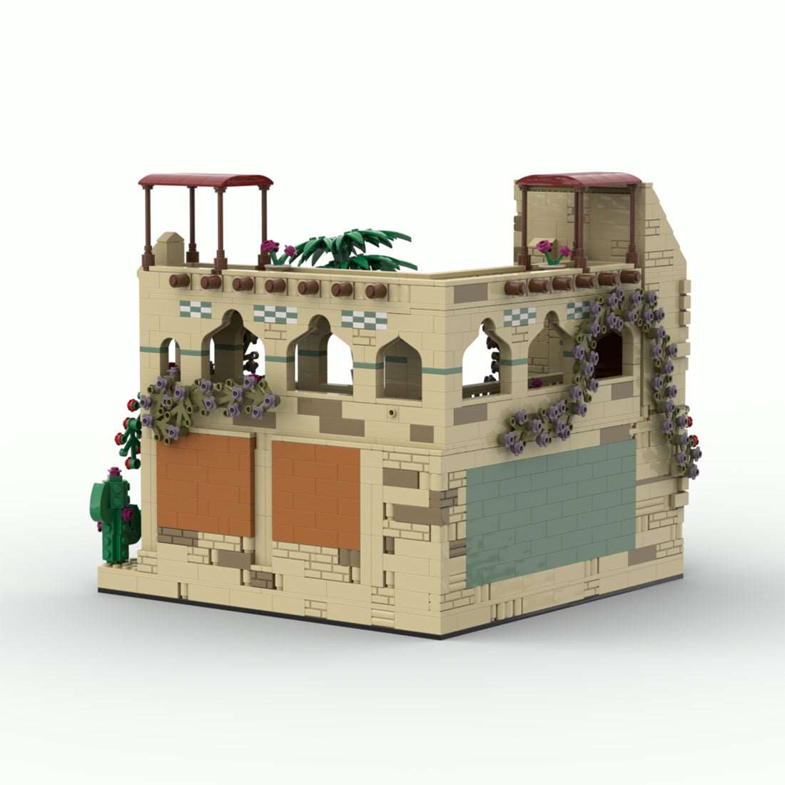 Middle East Desert Street Scene Small Market Building Blocks Set Model - LesDiy - Klemmbausteine