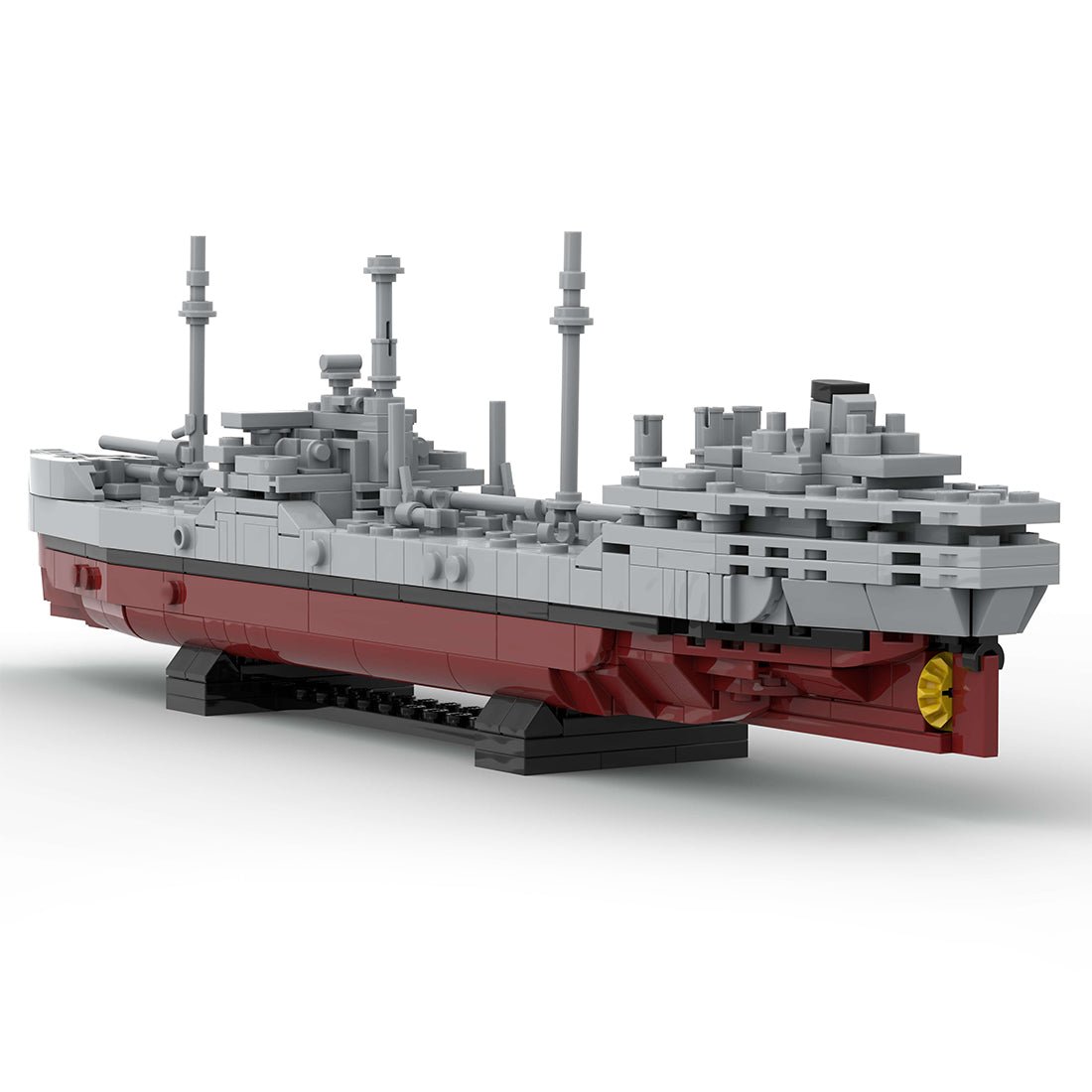 Militärischer MOC - T2 - Tanker im Maßstab 1:485 klemmbausteine - LesDiy - Klemmbausteine