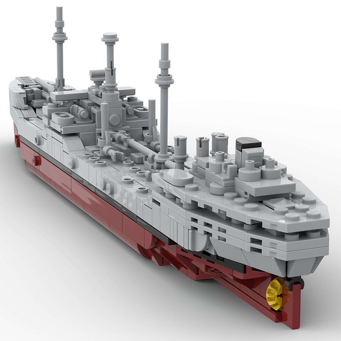 Militärischer MOC - T2 - Tanker im Maßstab 1:485 klemmbausteine - LesDiy - Klemmbausteine