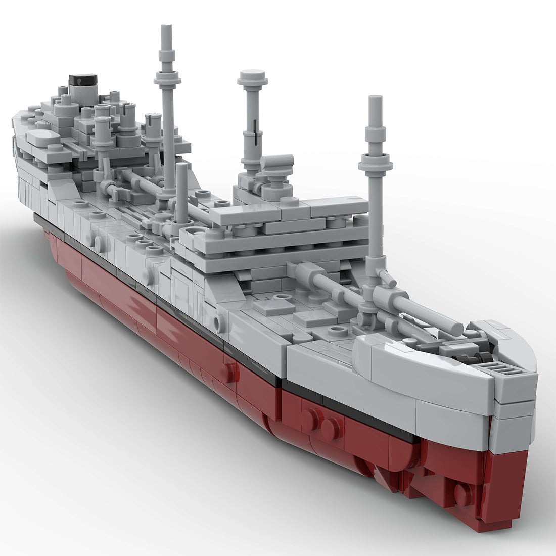 Militärischer MOC - T2 - Tanker im Maßstab 1:485 klemmbausteine - LesDiy - Klemmbausteine