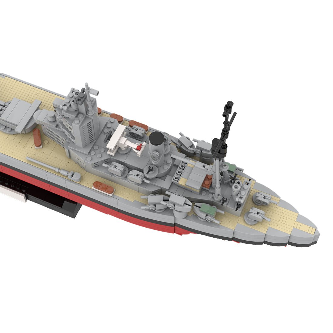 Militärisches Schlachtschiff Nelson im Maßstab 1/300 Klemmbausteine - LesDiy - Klemmbausteine