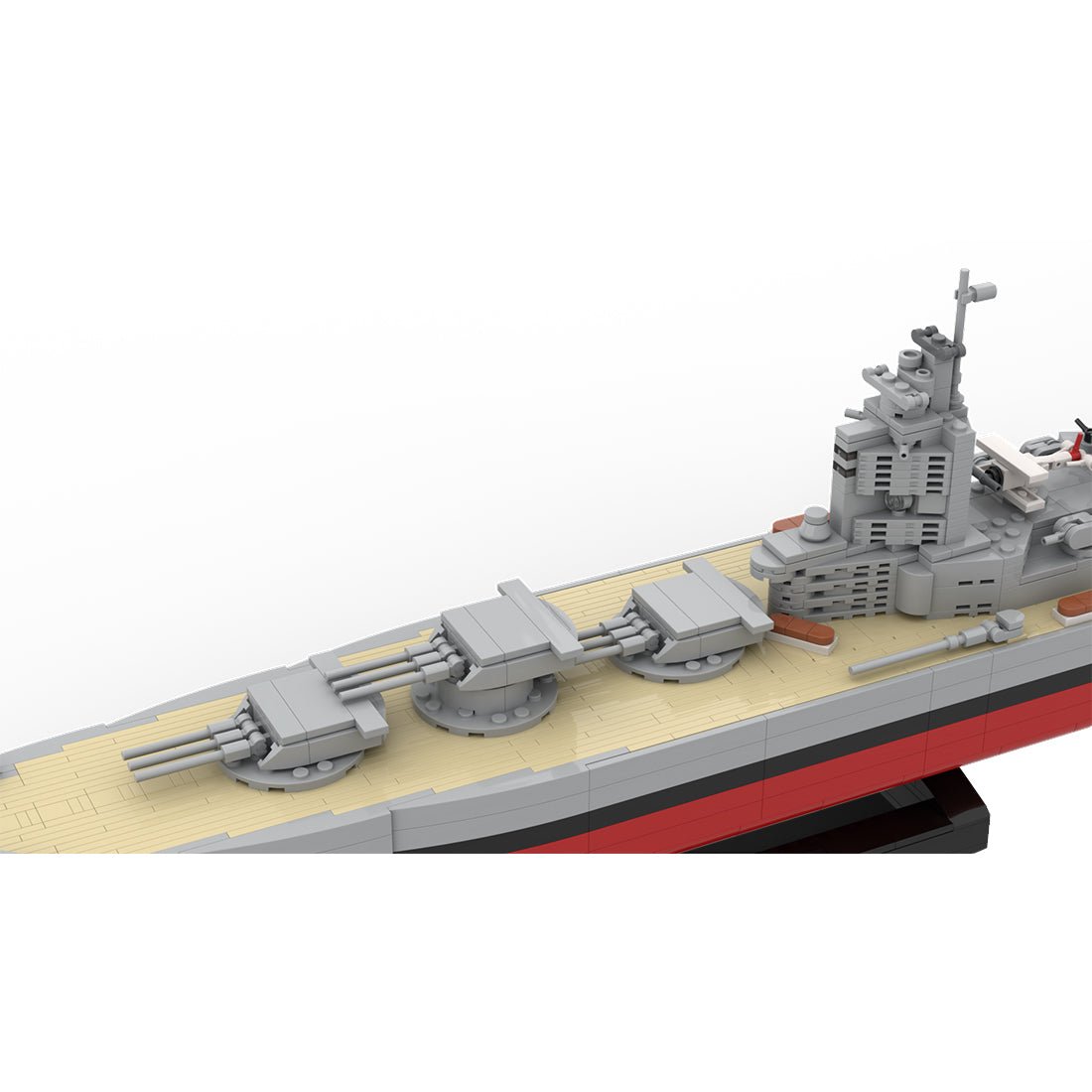 Militärisches Schlachtschiff Nelson im Maßstab 1/300 Klemmbausteine - LesDiy - Klemmbausteine