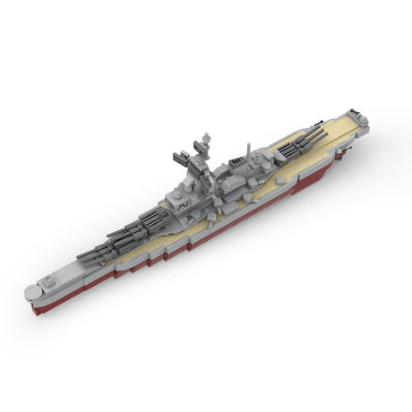 Mini - Schlachtschiff Missouri Klemmbausteine - LesDiy - Klemmbausteine