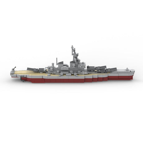 Mini - Schlachtschiff Missouri Klemmbausteine - LesDiy - Klemmbausteine