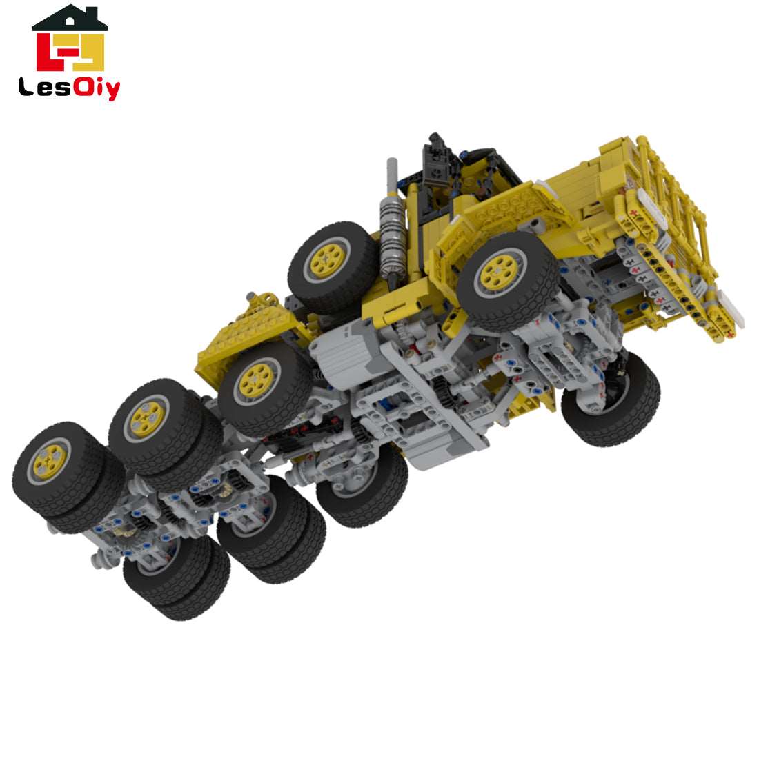 Mit Suspension Heavy Equipment Transport Vehicle - LesDiy - Klemmbausteine