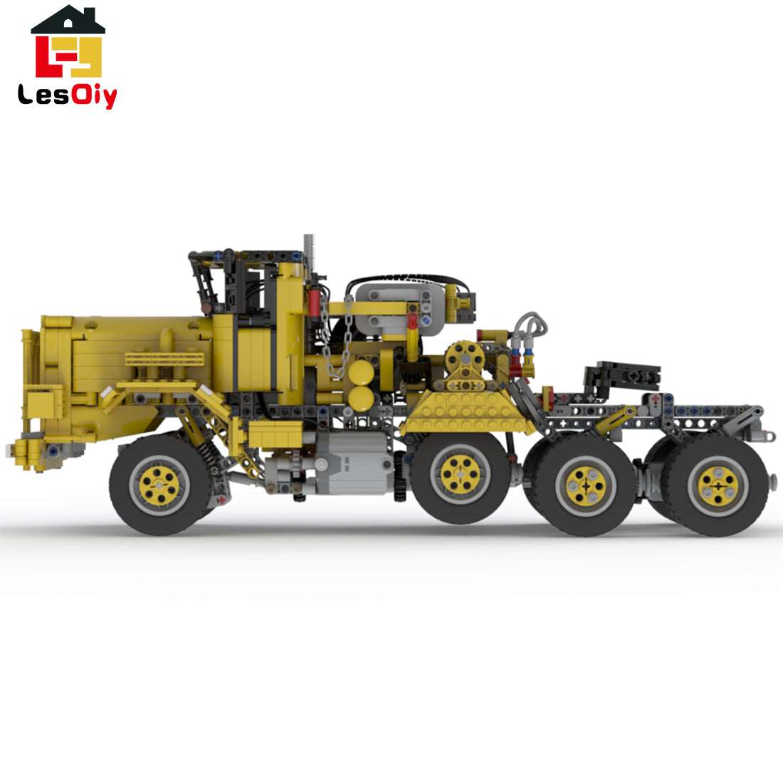 Mit Suspension Heavy Equipment Transport Vehicle - LesDiy - Klemmbausteine