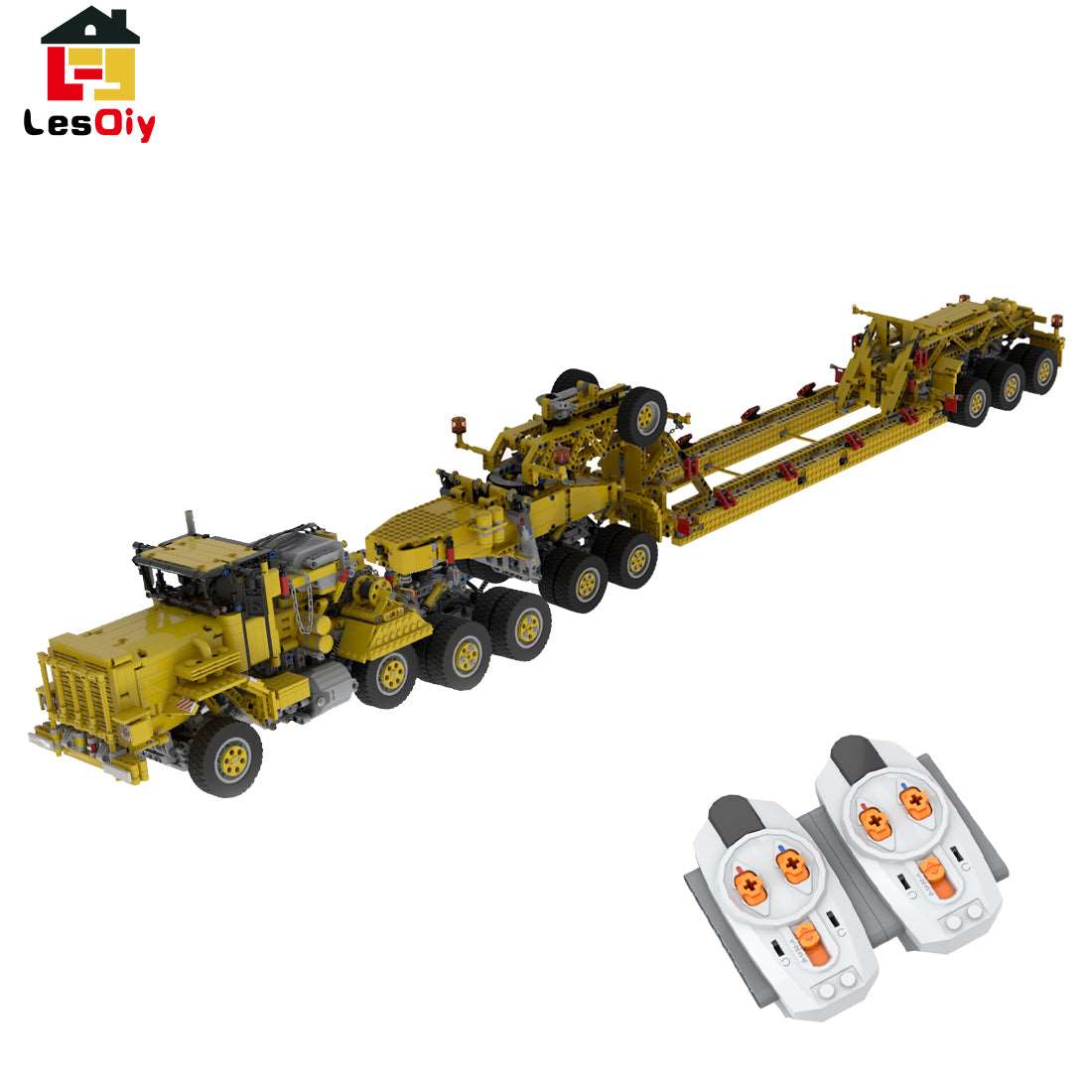 Mit Suspension Heavy Equipment Transport Vehicle - LesDiy - Klemmbausteine