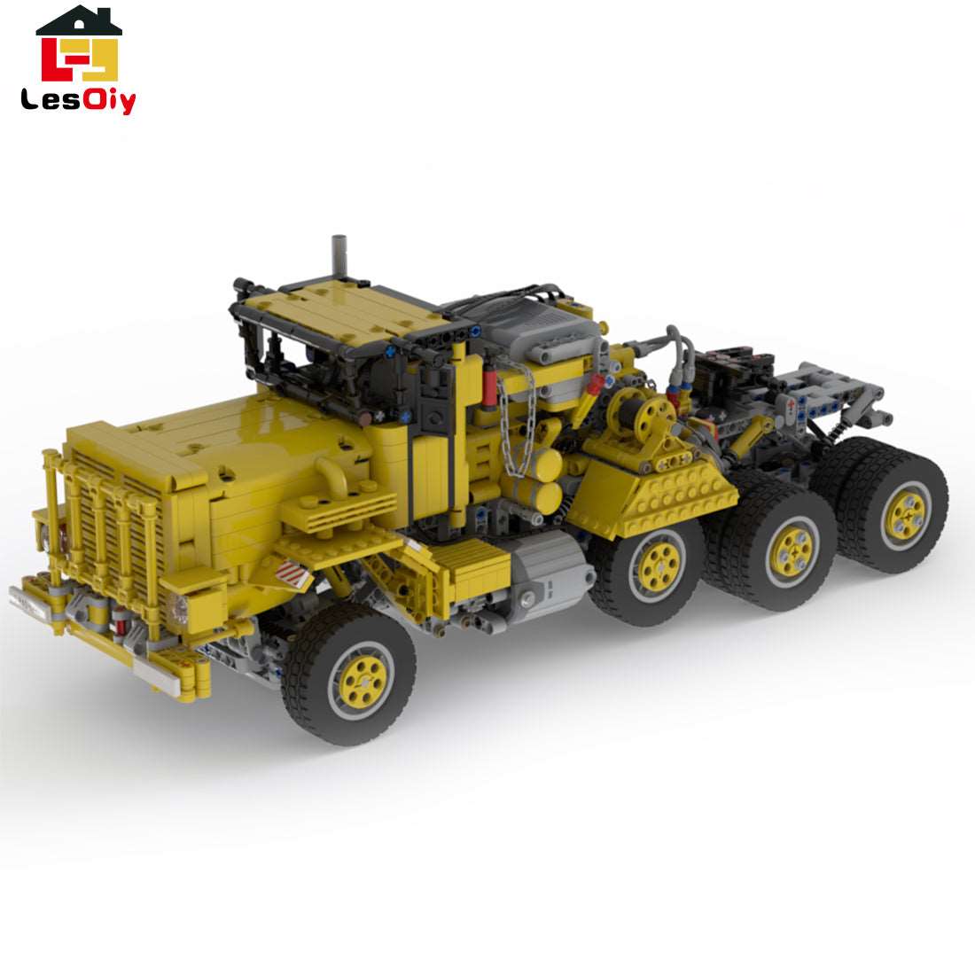 Mit Suspension Heavy Equipment Transport Vehicle - LesDiy - Klemmbausteine