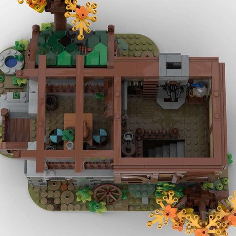 Mittelalterliche grüne Schmiede Klemmbausteine - LesDiy - Klemmbausteine