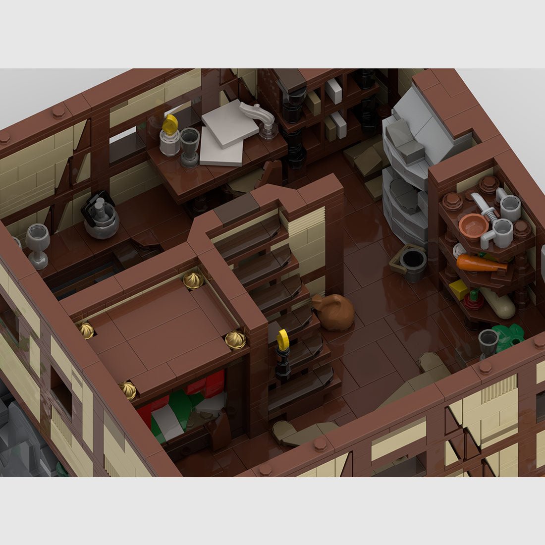 Mittelalterlicher Dorfladen in Taylorsgreen Klemmbausteine - LesDiy - Klemmbausteine