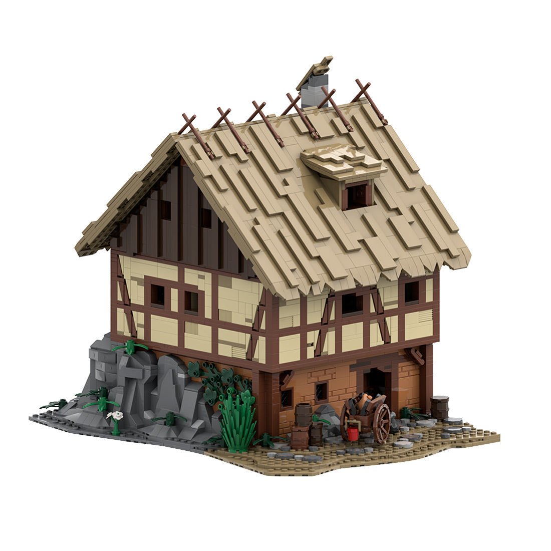 Mittelalterlicher Dorfladen in Taylorsgreen Klemmbausteine - LesDiy - Klemmbausteine