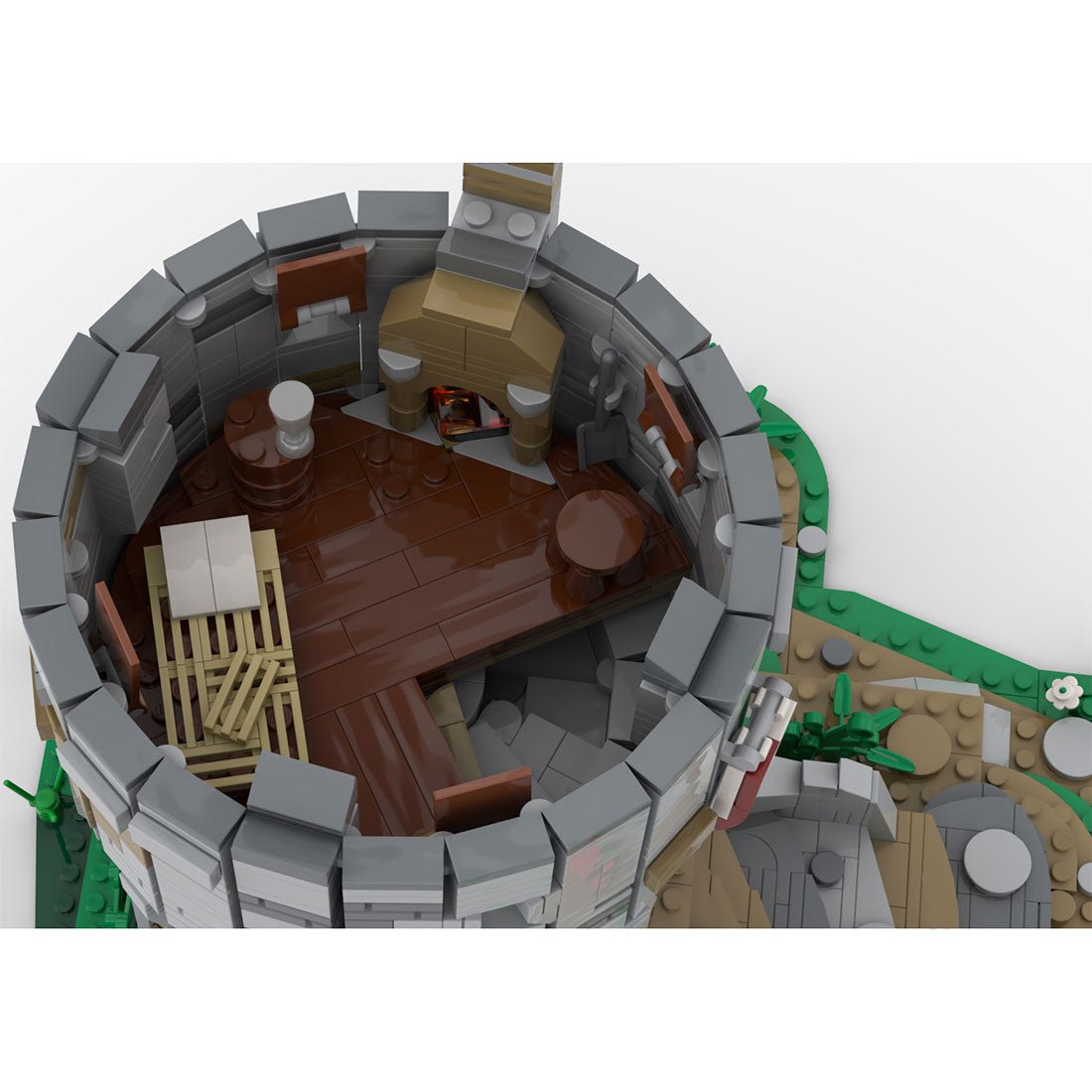 Mittelalterlicher Steinturm Klemmbausteine - LesDiy - Klemmbausteine