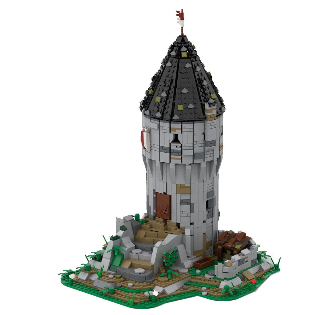 Mittelalterlicher Steinturm Klemmbausteine - LesDiy - Klemmbausteine