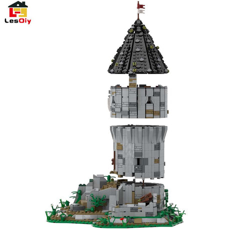 Mittelalterlicher Steinturm Klemmbausteine - LesDiy - Klemmbausteine