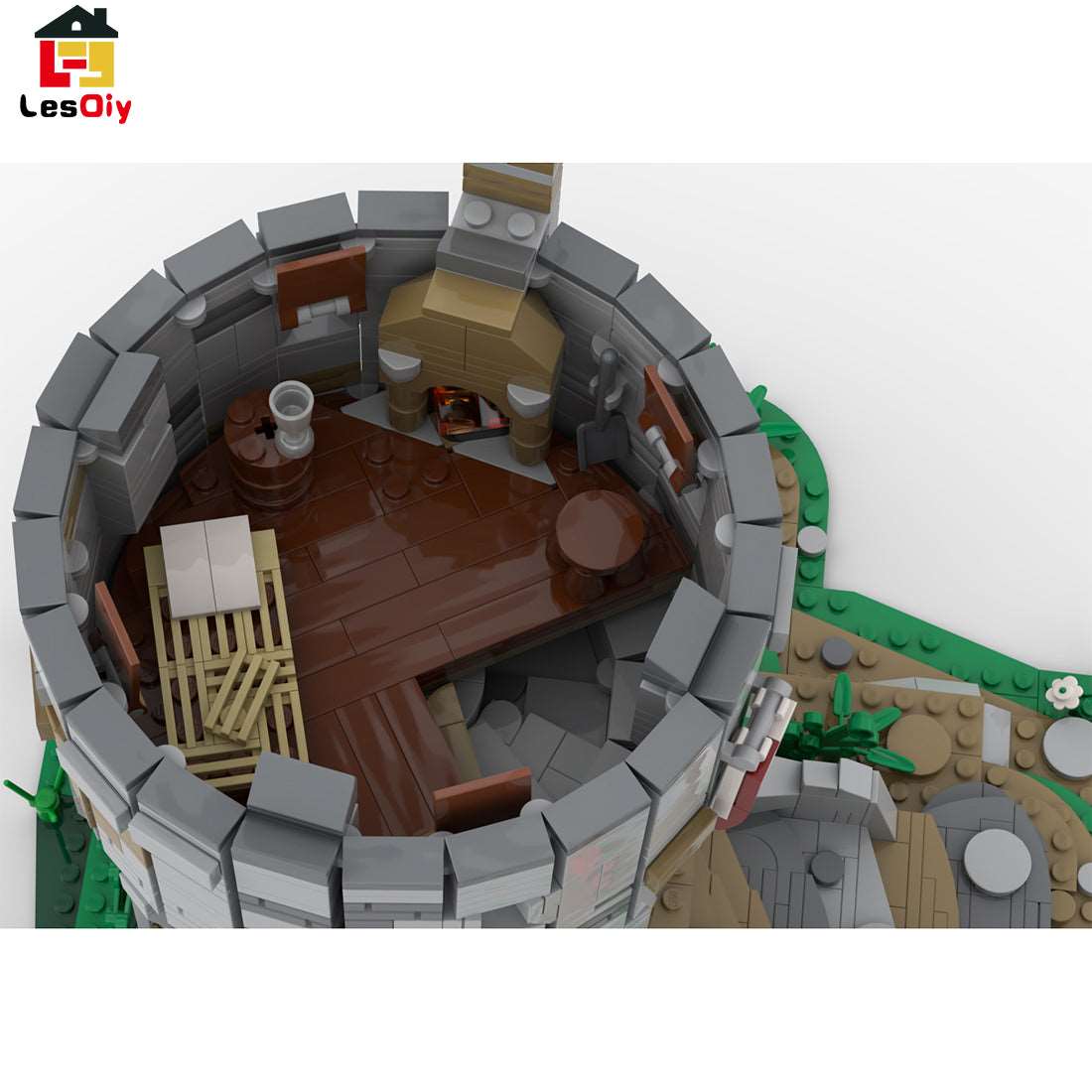 Mittelalterlicher Steinturm Klemmbausteine - LesDiy - Klemmbausteine