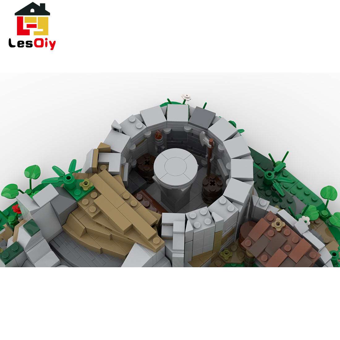 Mittelalterlicher Steinturm Klemmbausteine - LesDiy - Klemmbausteine