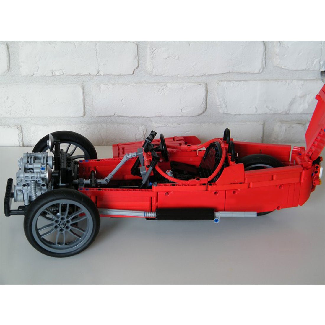 MOC - 0035 Morgan Three Wheeler Klemmbausteine - LesDiy - Klemmbausteine