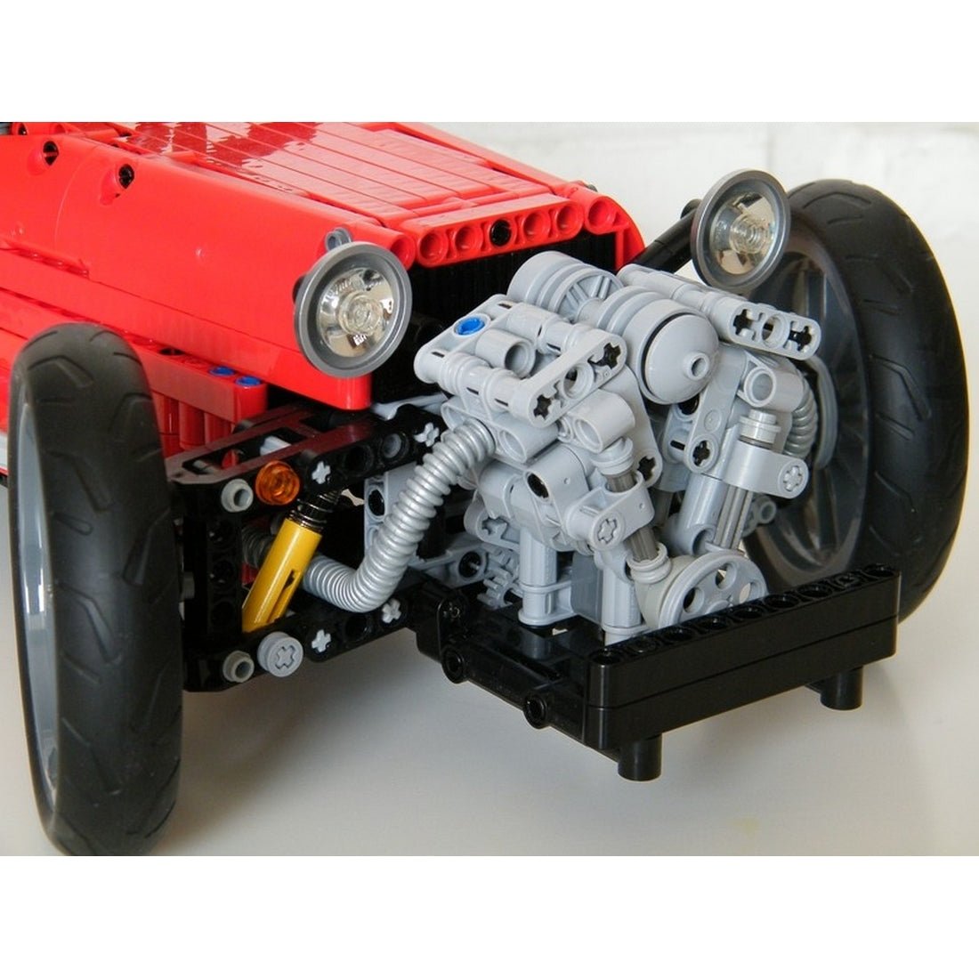 MOC-0035 Morgan Three Wheeler Klemmbausteine-LesDiy-Klemmbausteine