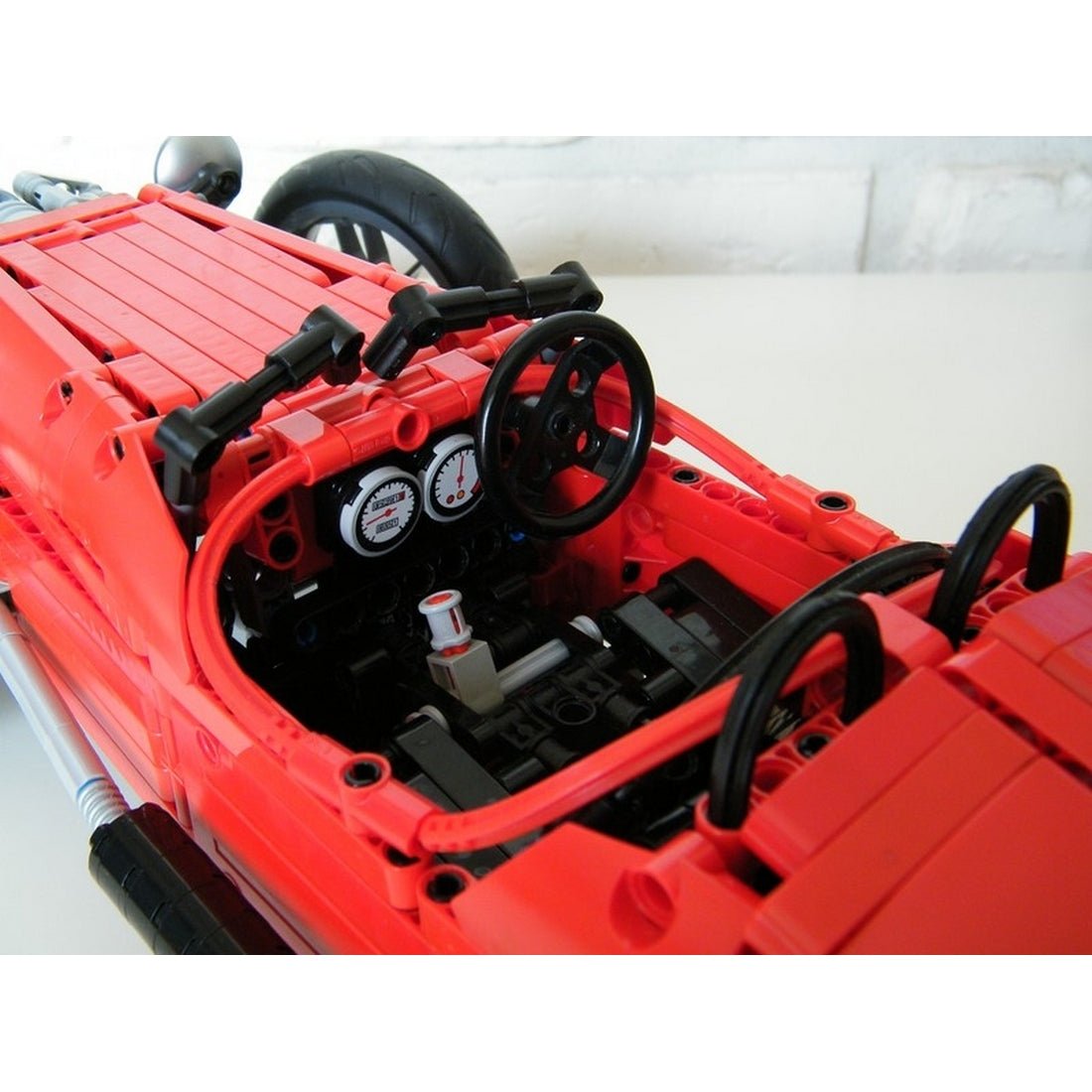 MOC-0035 Morgan Three Wheeler Klemmbausteine-LesDiy-Klemmbausteine
