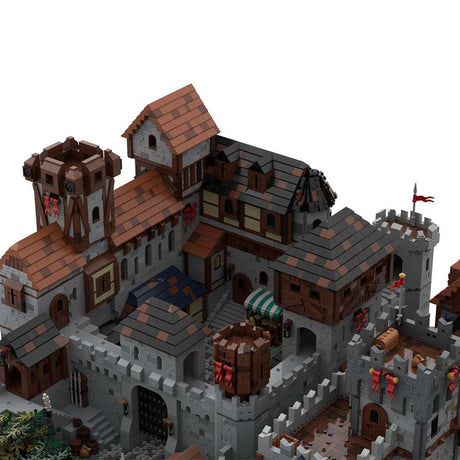 MOC - 100133 Mittelalterliches königliches Dorf - LesDiy - Klemmbausteine