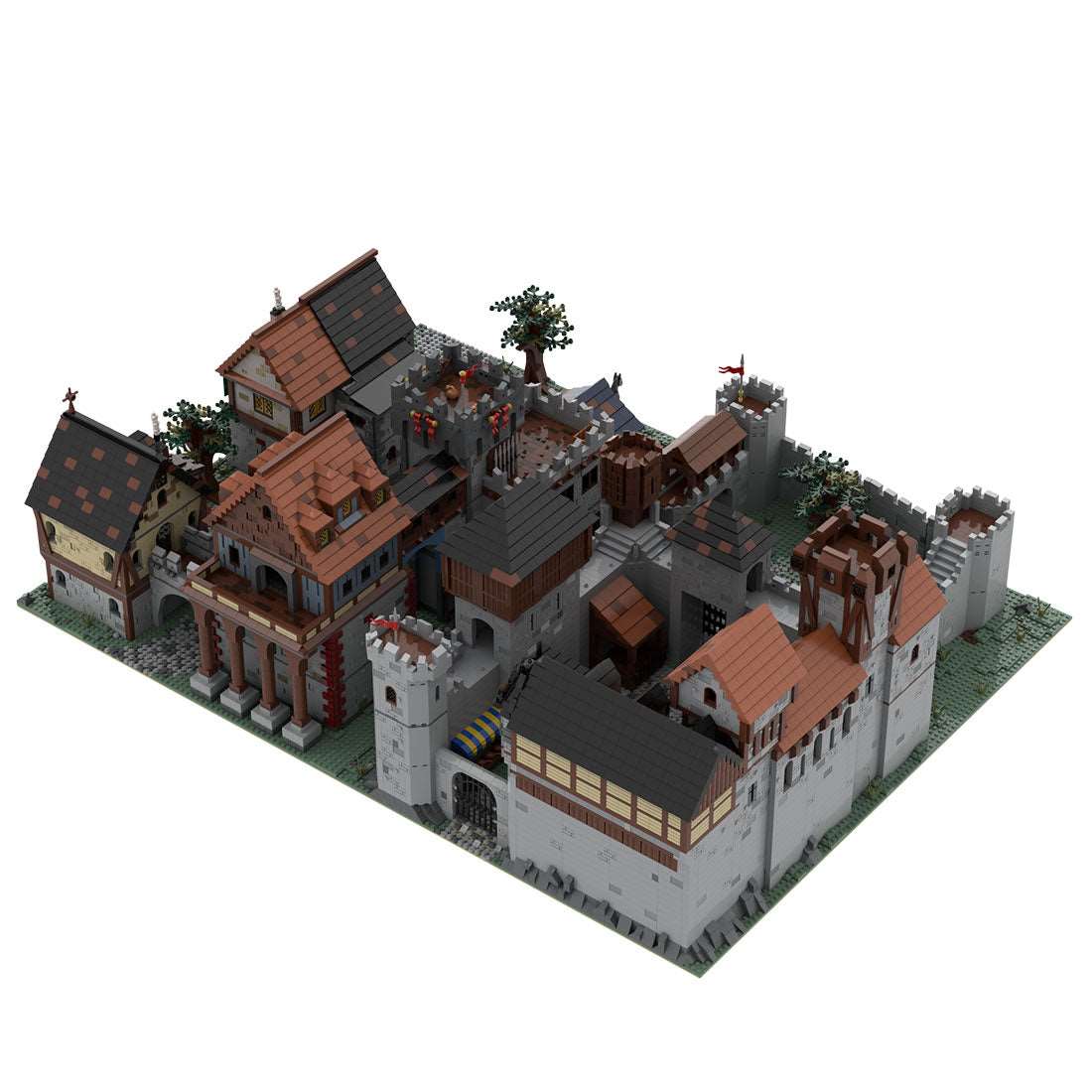 MOC - 100133 Mittelalterliches königliches Dorf - LesDiy - Klemmbausteine