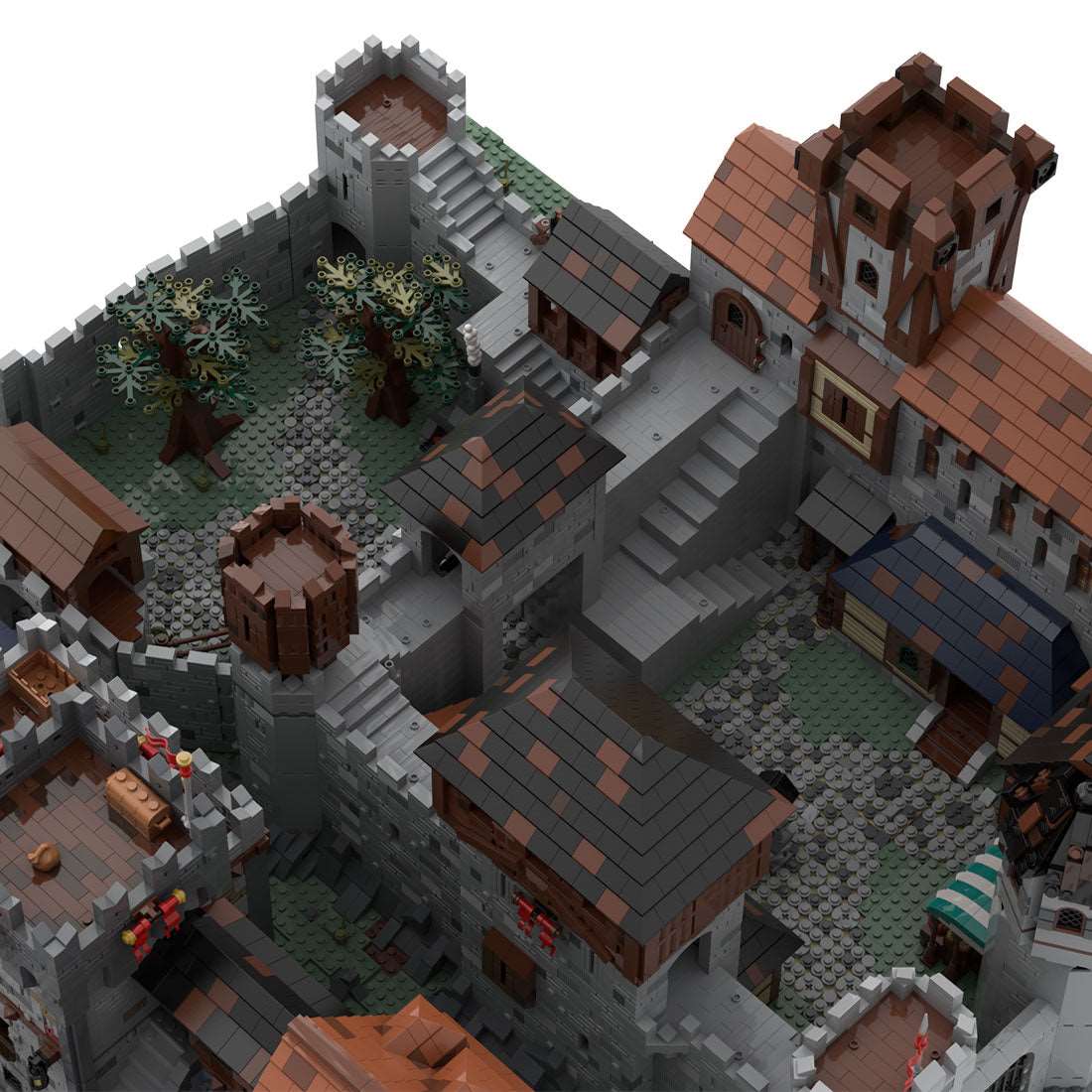 MOC - 100133 Mittelalterliches königliches Dorf - LesDiy - Klemmbausteine