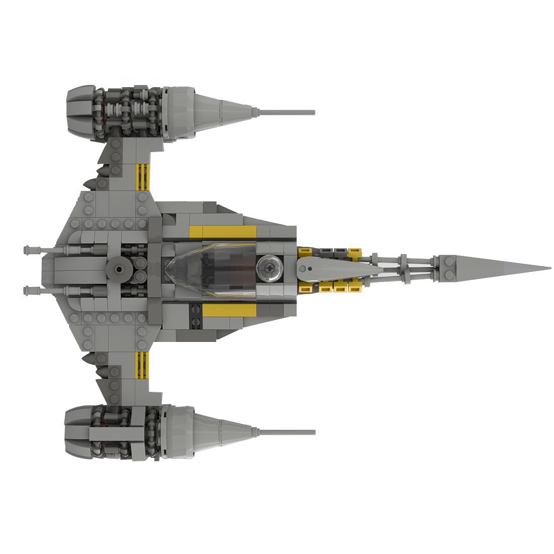 MOC - 100546 Mandalorian N1 Starfighter v.2 Klemmbausteine - LesDiy - Klemmbausteine