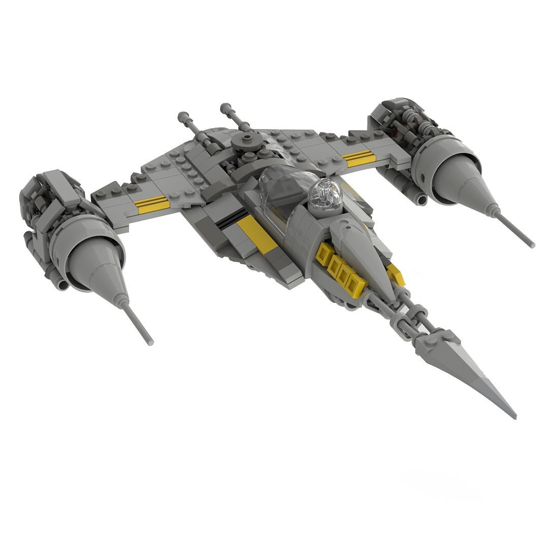MOC - 100546 Mandalorian N1 Starfighter v.2 Klemmbausteine - LesDiy - Klemmbausteine