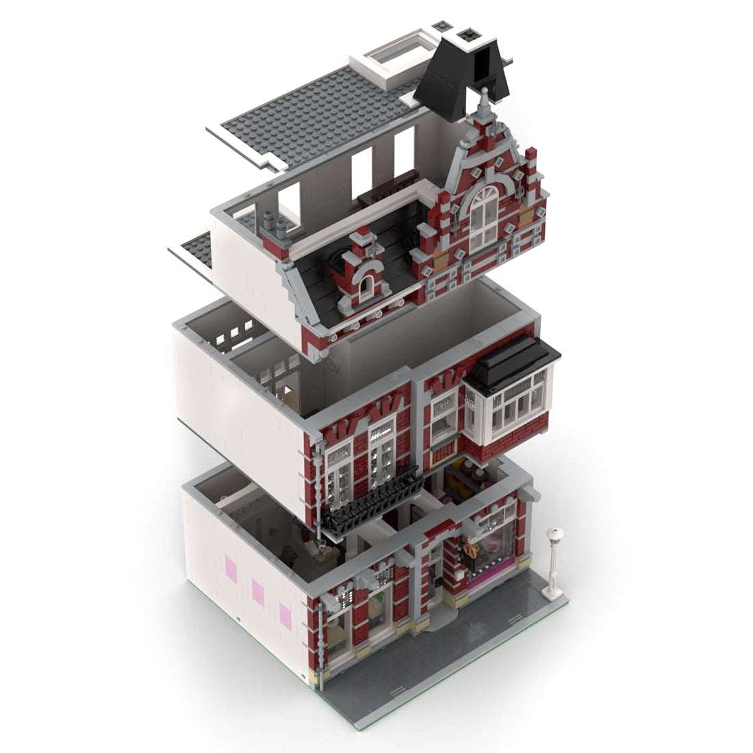 MOC - 100704 Repräsentative Dessert Street Klemmbausteine - LesDiy - Klemmbausteine