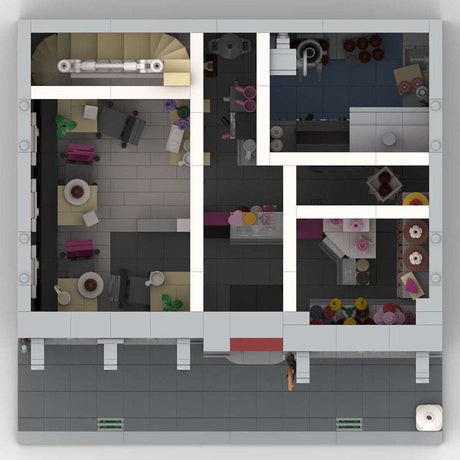 MOC - 100704 Repräsentative Dessert Street Klemmbausteine - LesDiy - Klemmbausteine