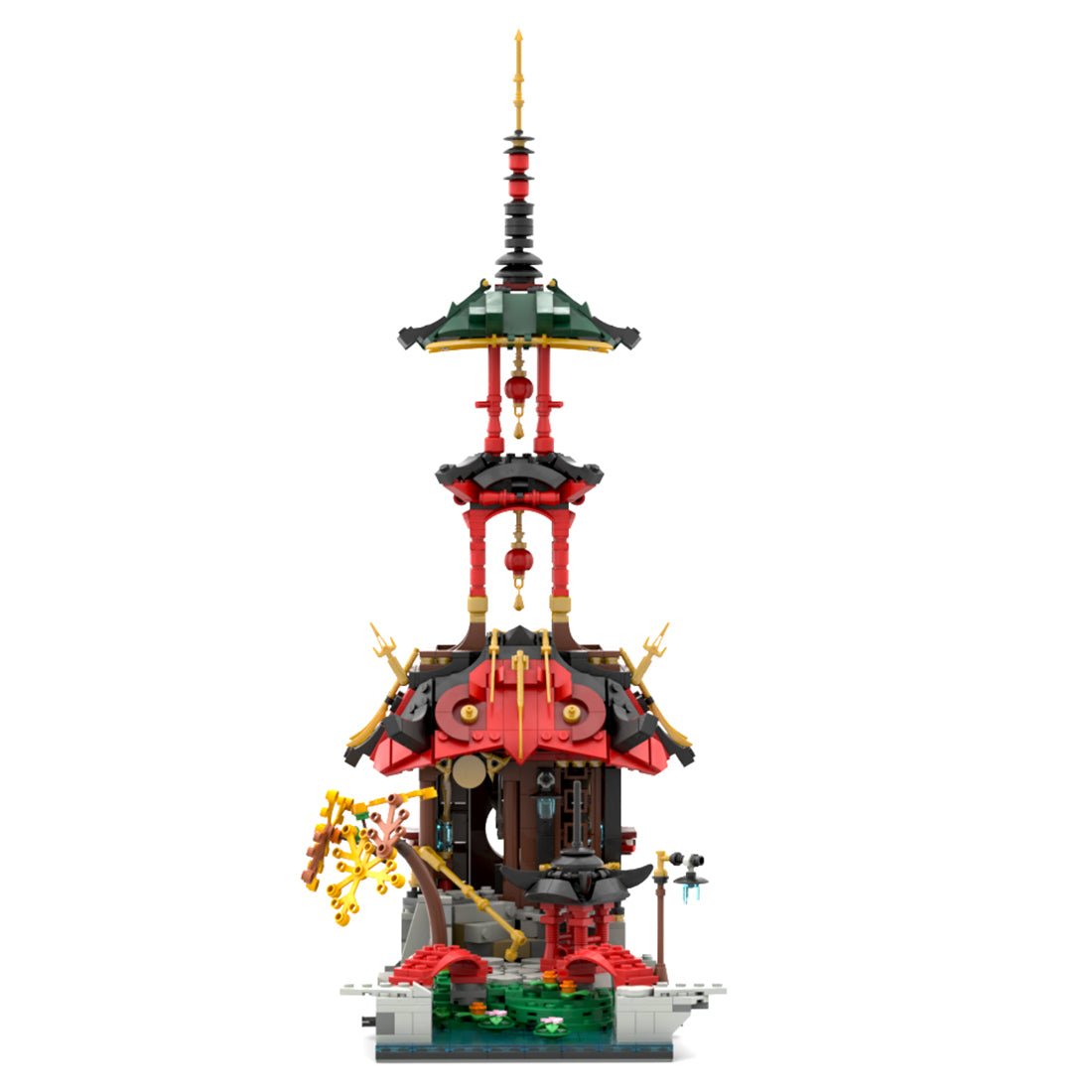 MOC - 101999 Ninjago City Garden Modification Klemmbausteine - LesDiyproduct_type##