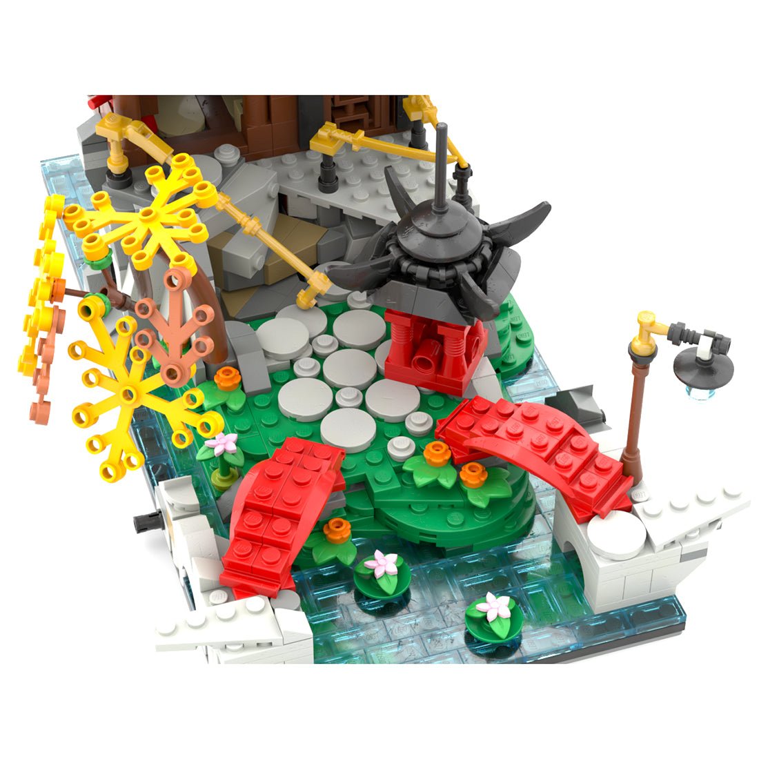 MOC - 101999 Ninjago City Garden Modification Klemmbausteine - LesDiyproduct_type##