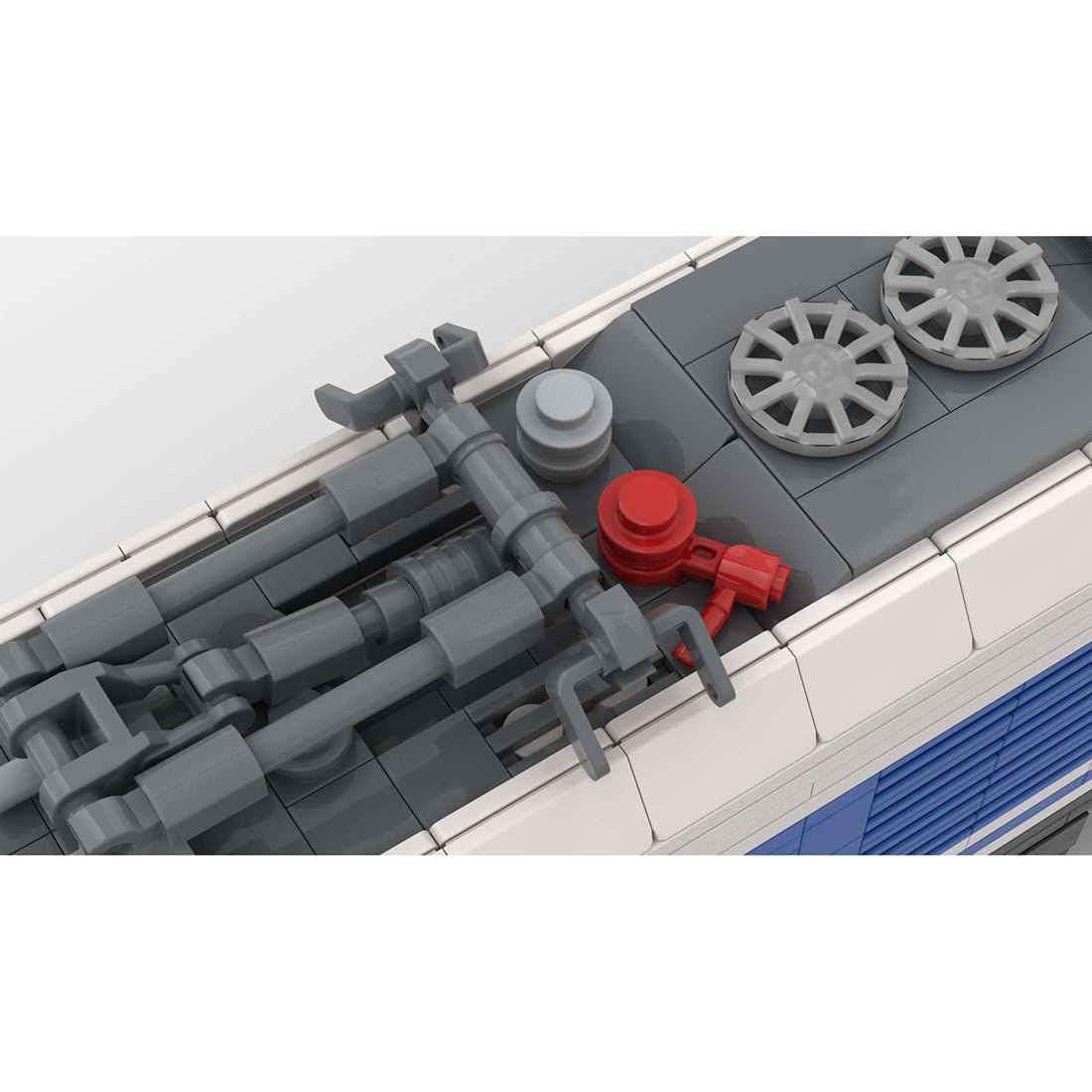 MOC - 102558 6wide Static Version BR 159 - Eurodual Hybrid Locomotive - LesDiy - Klemmbausteine