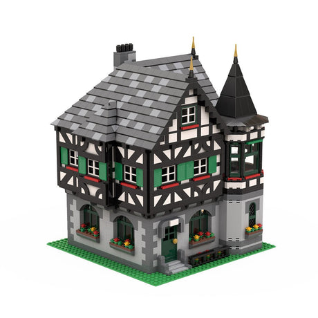MOC - 104380 Medieval Timbered house - Fachwerkhaus Klemmbausteine - LesDiy - Klemmbausteine