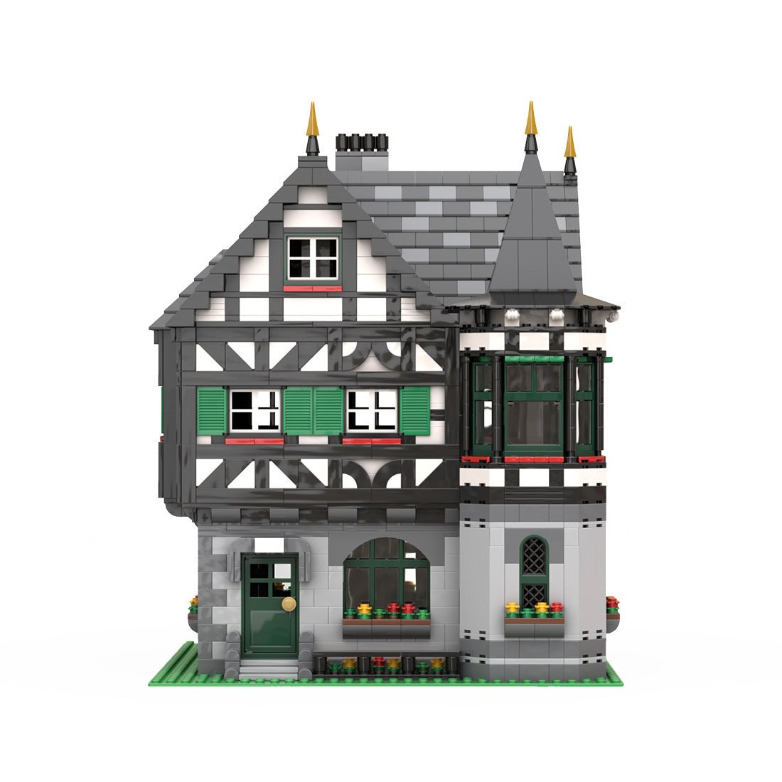 MOC - 104380 Medieval Timbered house - Fachwerkhaus Klemmbausteine - LesDiy - Klemmbausteine