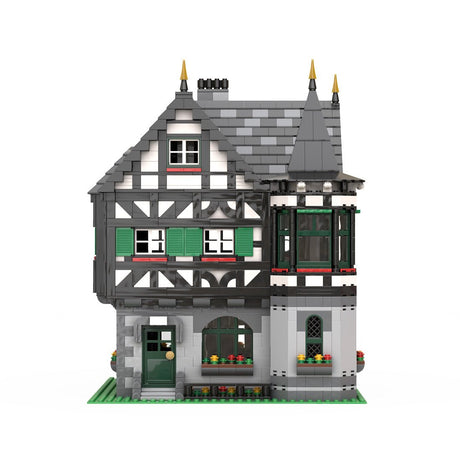 MOC - 104380 Medieval Timbered house - Fachwerkhaus Klemmbausteine - LesDiy - Klemmbausteine