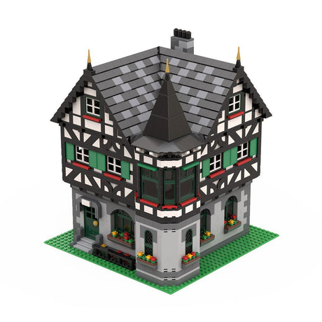 MOC - 104380 Medieval Timbered house - Fachwerkhaus Klemmbausteine - LesDiy - Klemmbausteine